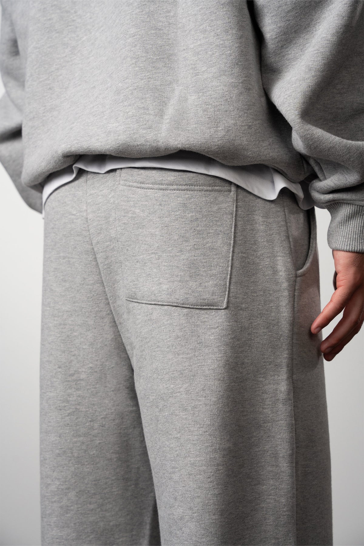 BLANK PANT MELANGE GREY
