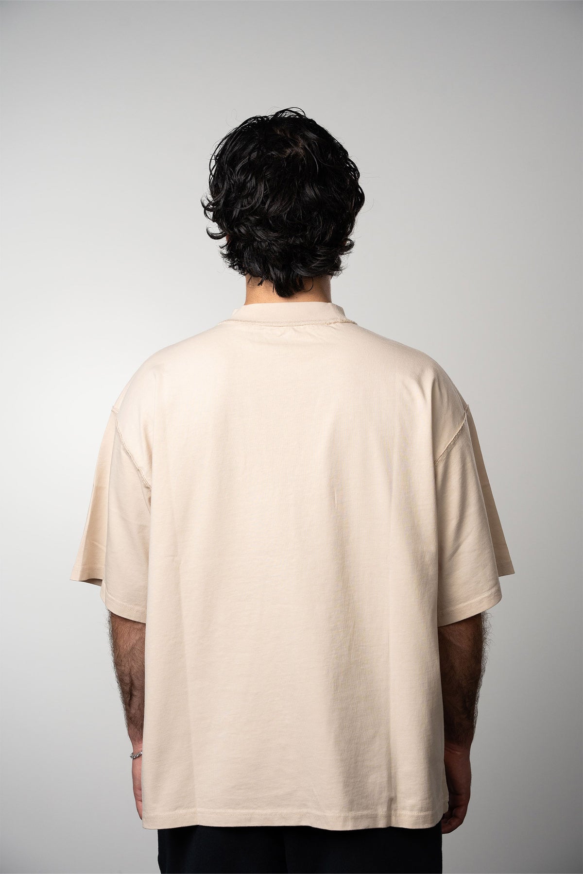 BLANK TEE WASHED STONE