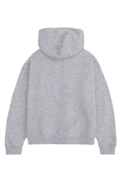 BLANK HOODIE MELANGE GREY