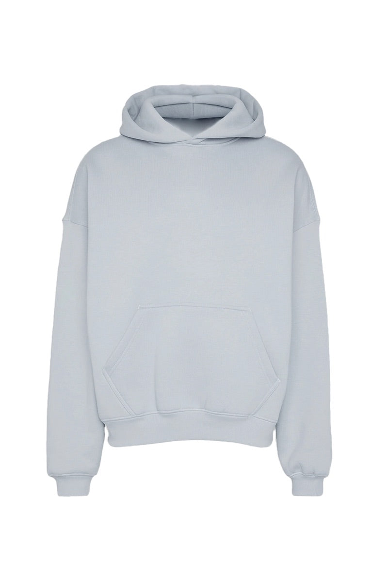 BLANK HOODIE WASHED BLUE BLUSH