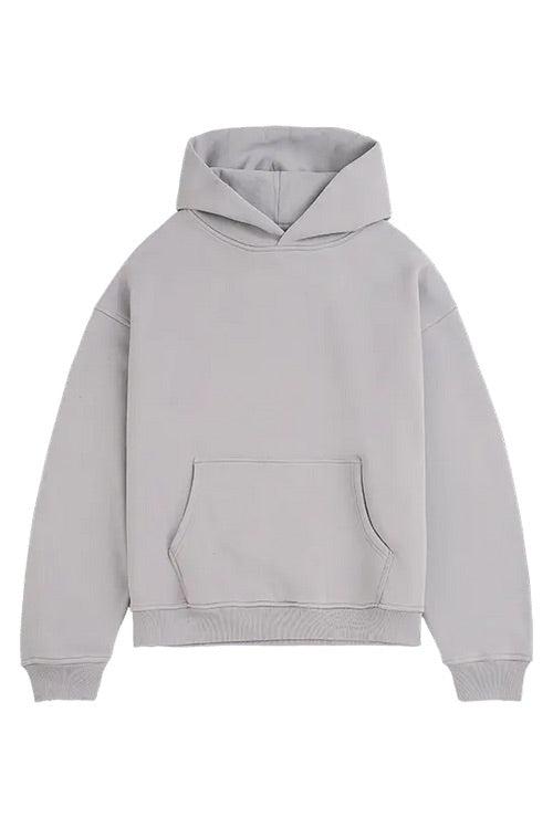 BLANK HOODIE WASHED OPAL GREY