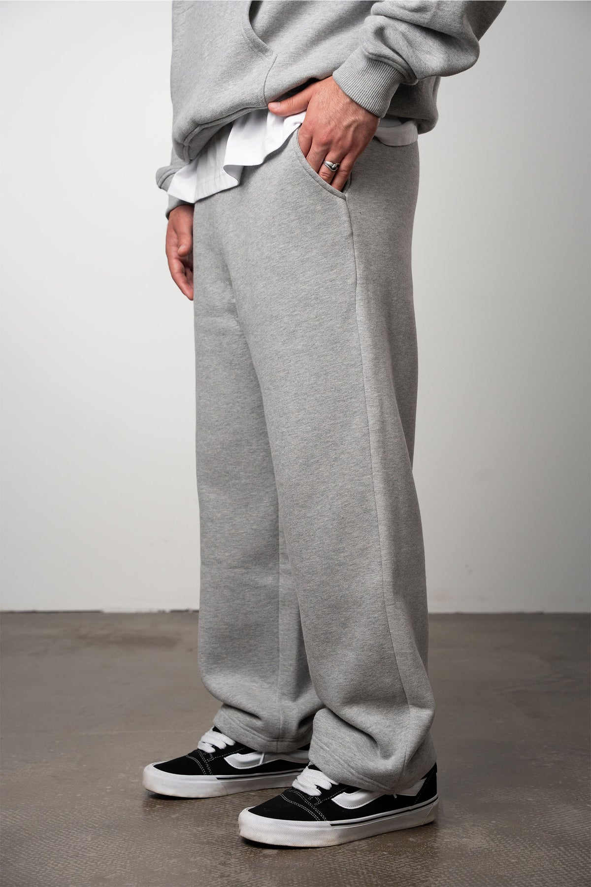 BLANK PANT MELANGE GREY