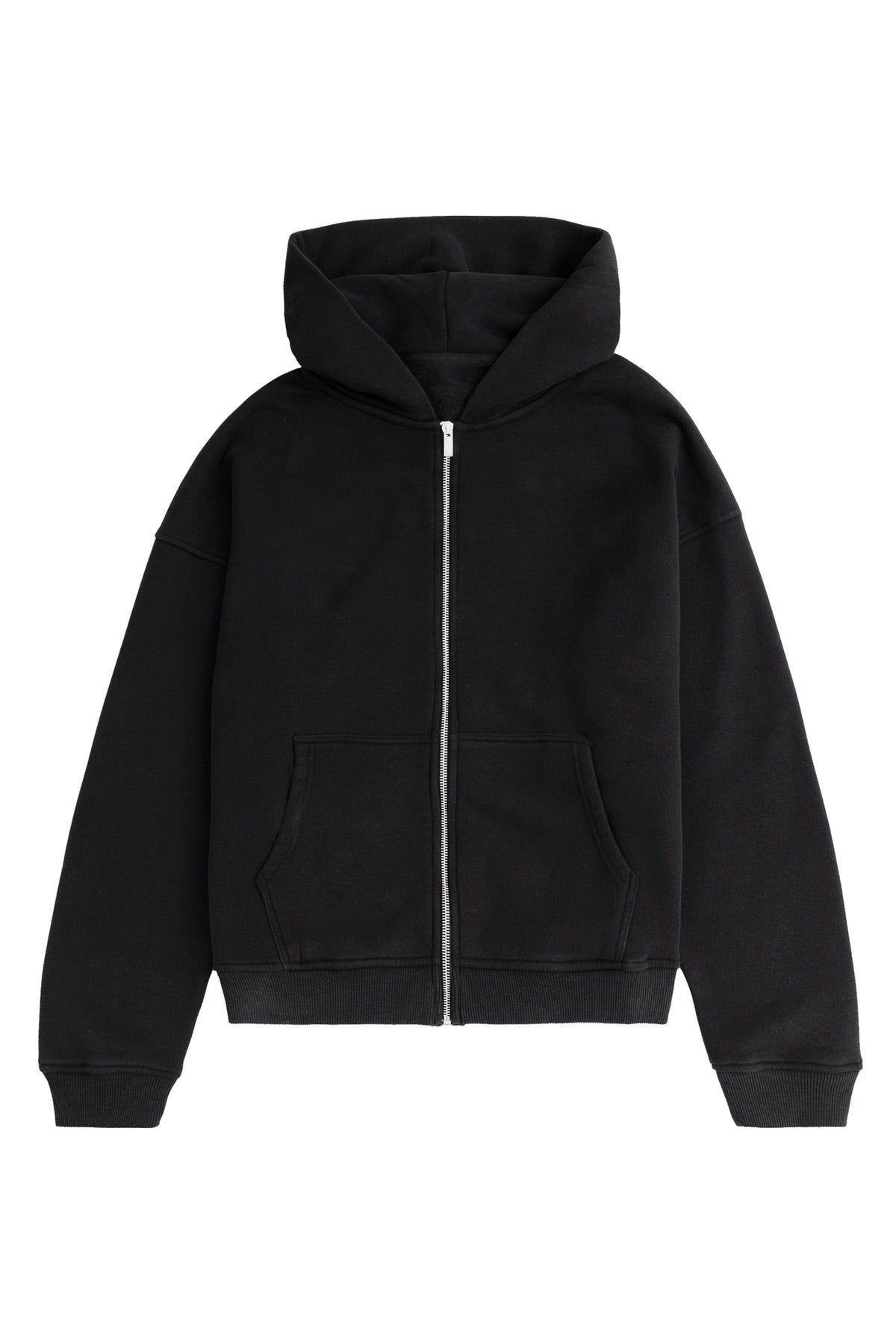 BLANK ZIPPER WASHED BLACK