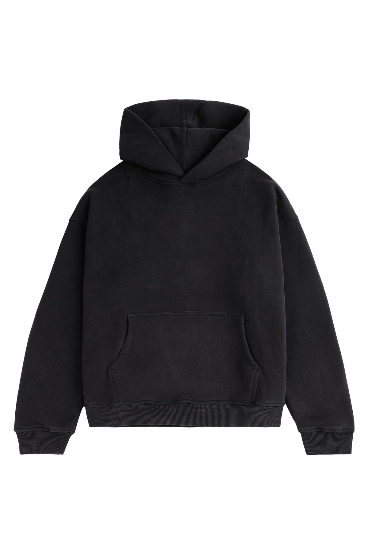 BLANK HOODIE WASHED BLACK