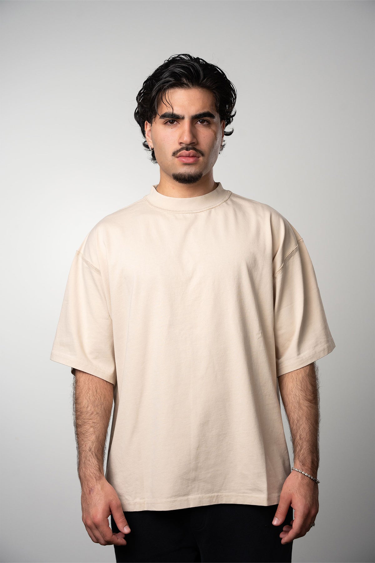 BLANK TEE WASHED STONE