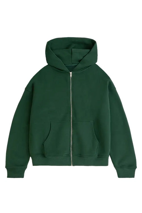 BLANK ZIPPER WASHED JUNIPER GREEN